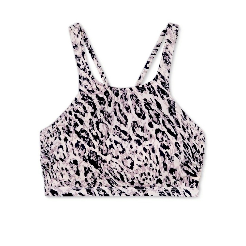 NWT Animal Print Strappy Back Bikini Top